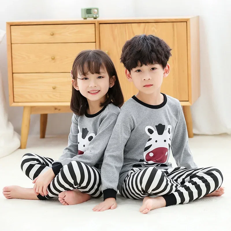 

Teens Clothes Children Clothing Set Big Boys Pajamas Sets Boys Cotton Sleepwear Full Sleeve Pyjamas Kids Home Clothes 6 8 10