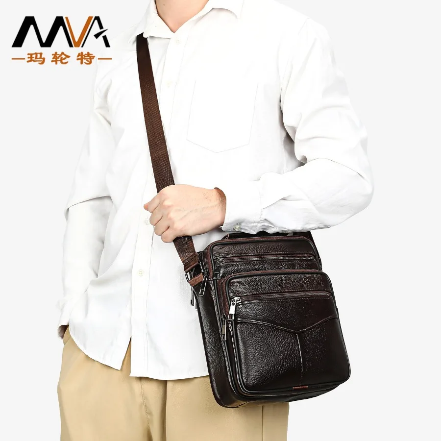 

【Spot goods】- hot selling leather men's -body bag top-layer cowhide outdoor portable bag multi-function shoulder bag