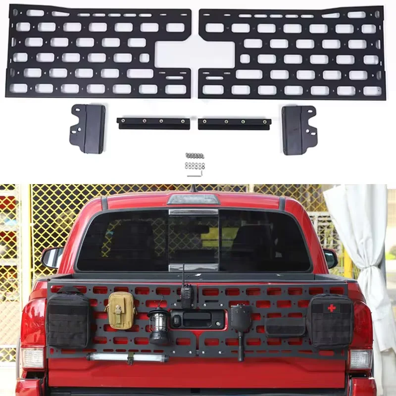 

For Toyota Tacoma 2016-2022 Aluminum Alloy Car tailgate multi-functional Luggage Rack tool storage hanging plate Car accessories