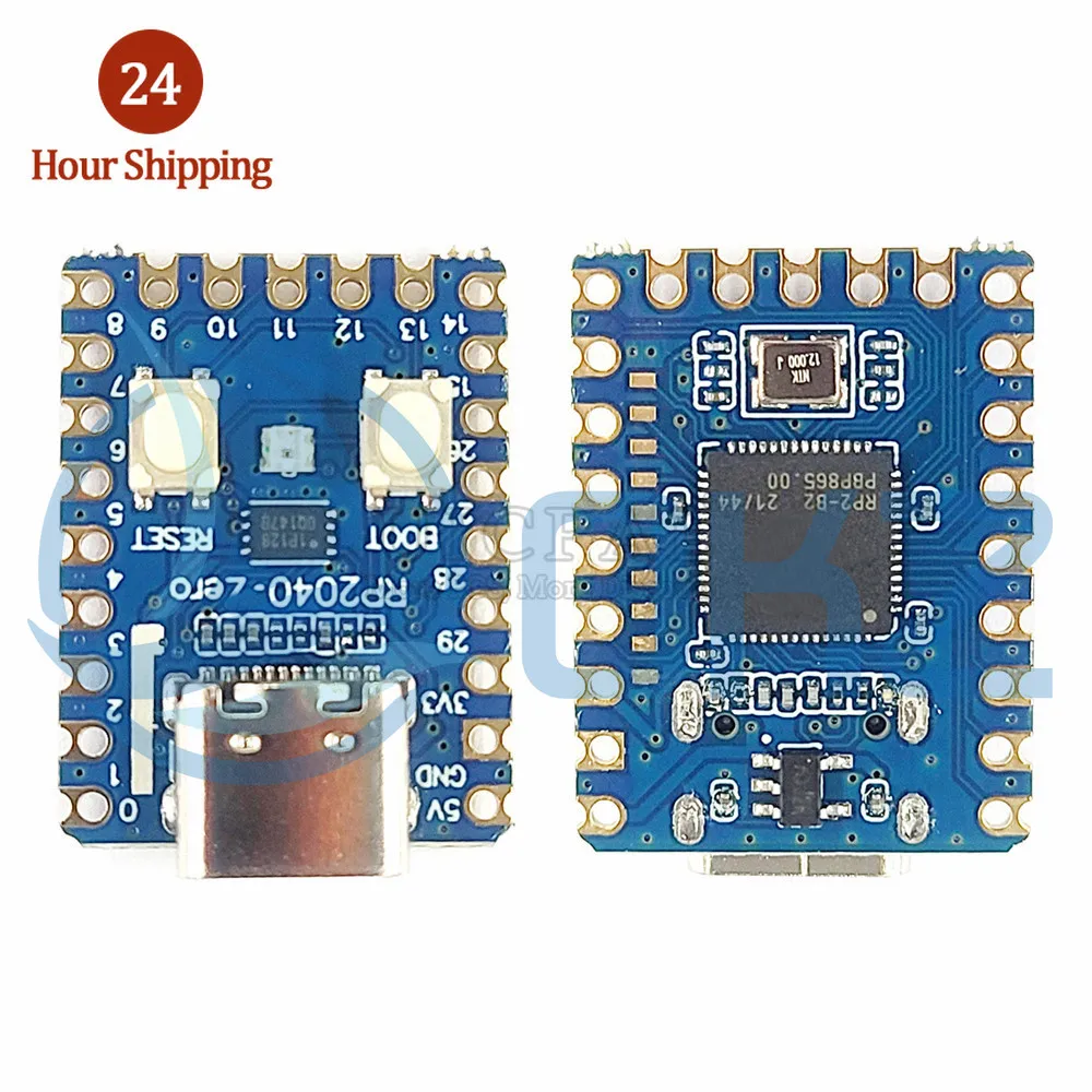 10PCS RP2040-Zero RP2040 for Raspberry Pi Microcontroller PICO Development Board Module Dual-core 264K 2MB Flash 133MHz