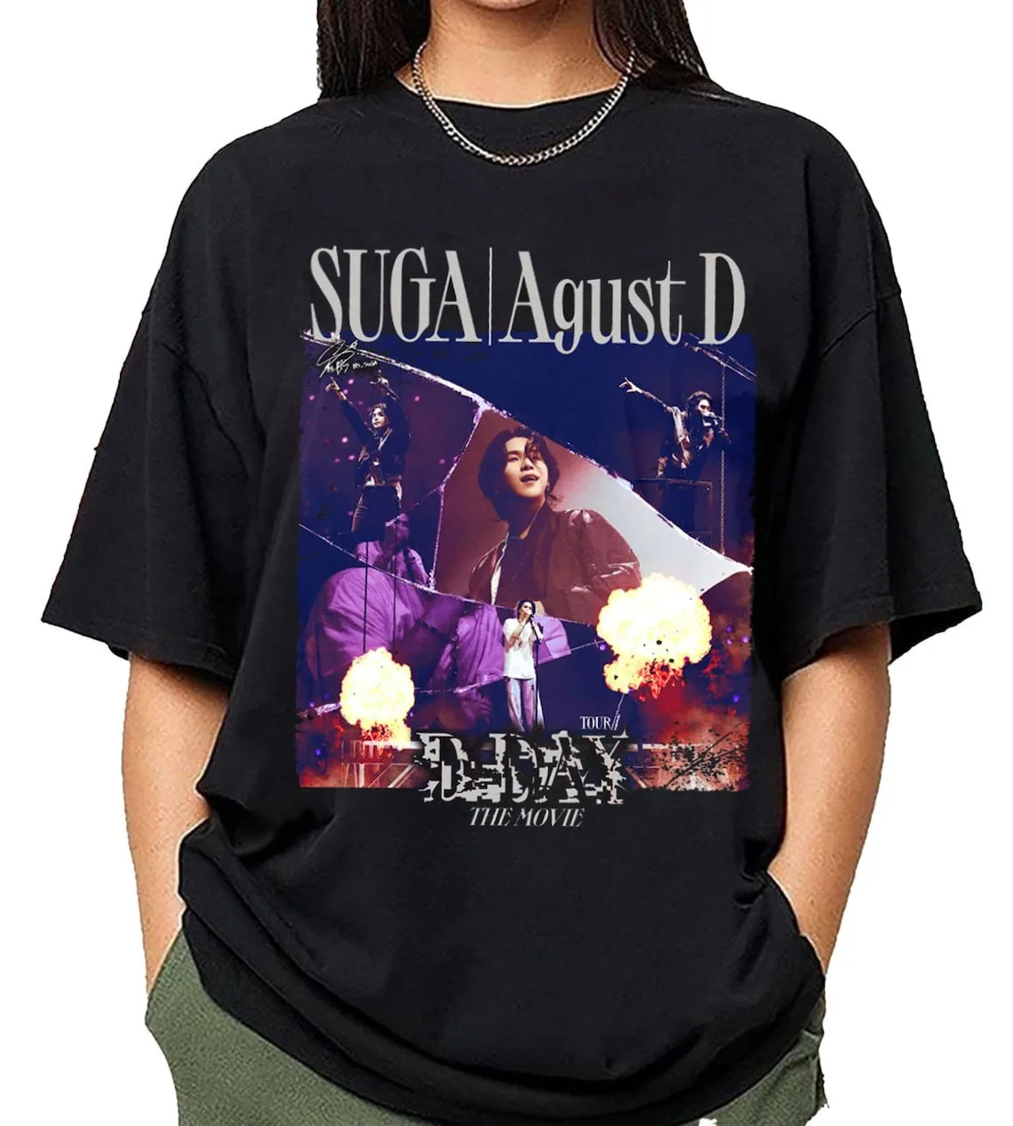 Vintage Hageum The Movie Shirt, Agust D D Day Tour, Suga D Day Album Shirt