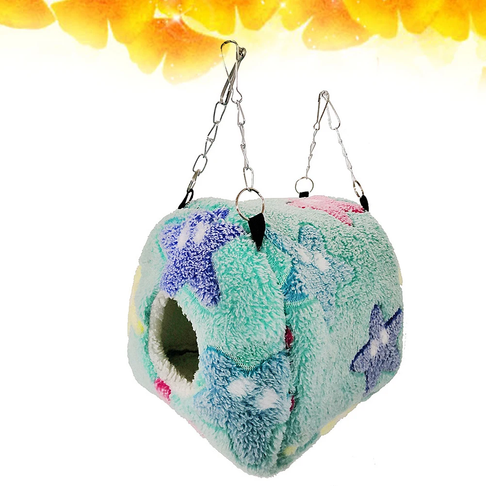 

Hanging Nest Bed For Hamster Squirrel Small Pets Winter Warm Sleeping Hammock Soft Pet Bed Easy Wash Creative Animal Nest For