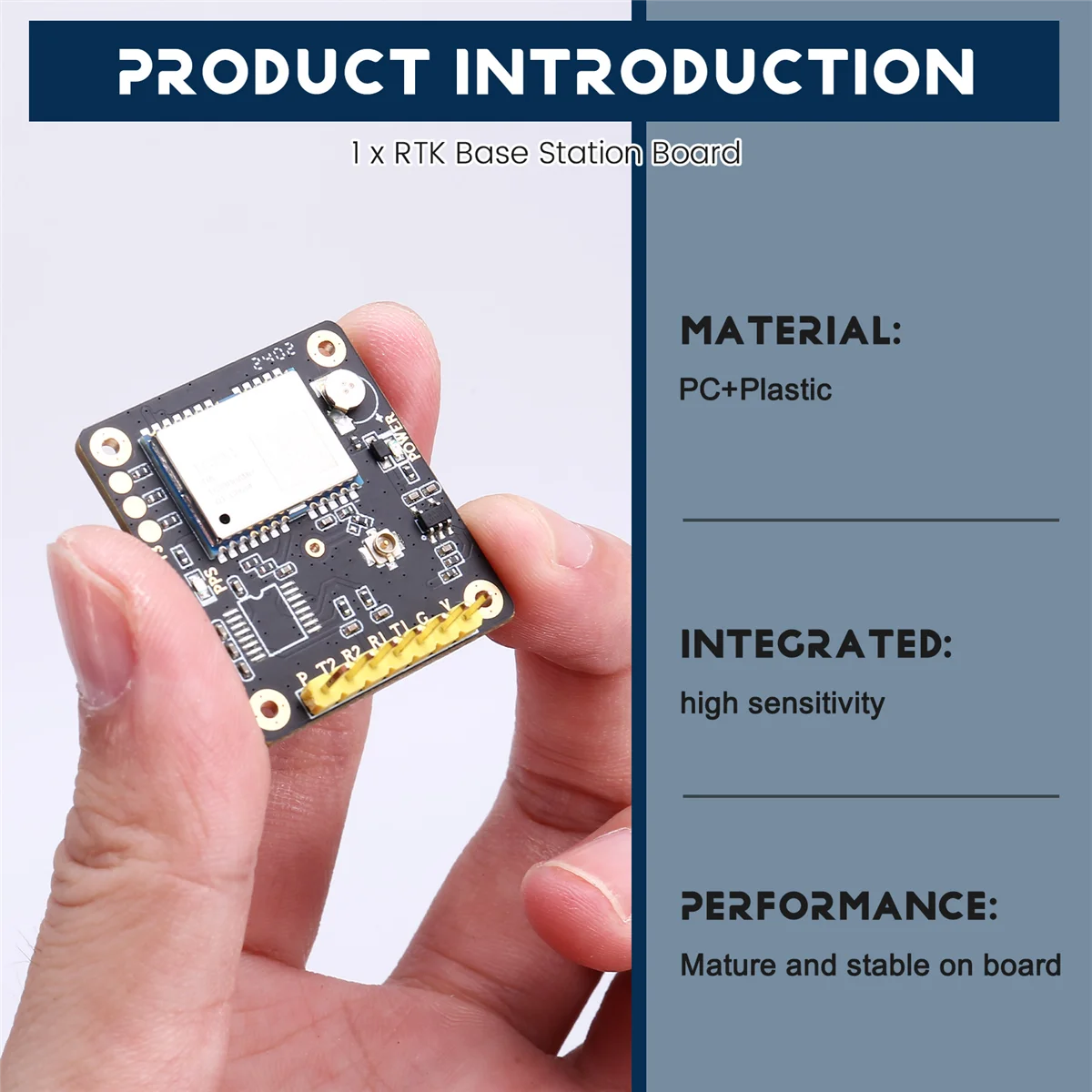 Hohe Präzision RTK Basisstation Board Quectel LC29H Dual Frequenz L1/L5 Positionierung Modul Ausgang RTCM Daten LC29HDA-AB01