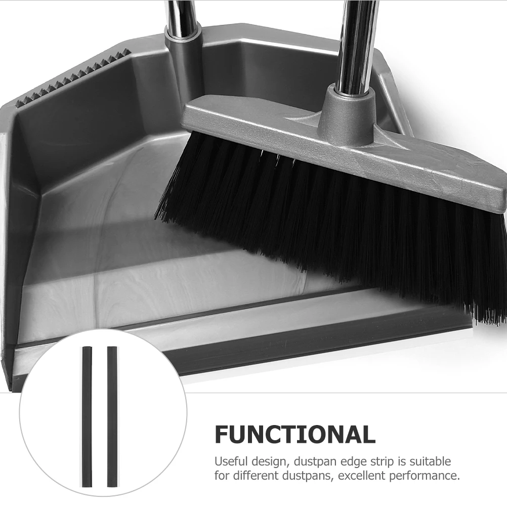 

2 Replacement Dustpan Edge Strips 26cm Plastic Accessories Garbage Shovel Home Cleaning Dustpan Parts Storage Sturdy