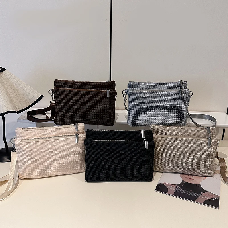 

Canvas Women Shoulder Bag High Quality Ladies Small Crossbody Bags for Women New Casual Female Zipper Handbags Messenger Bags