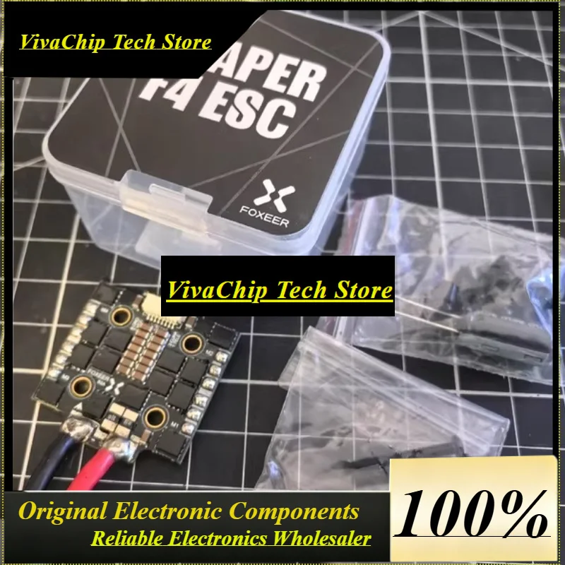 VivaCS1pcs For FOXEER Reaper F4 128K 45A 60A 65A ESC BLHeli32 4in1 Lipo Input Signal DShot 150/300/600 MultiShot/OneShot For FPV