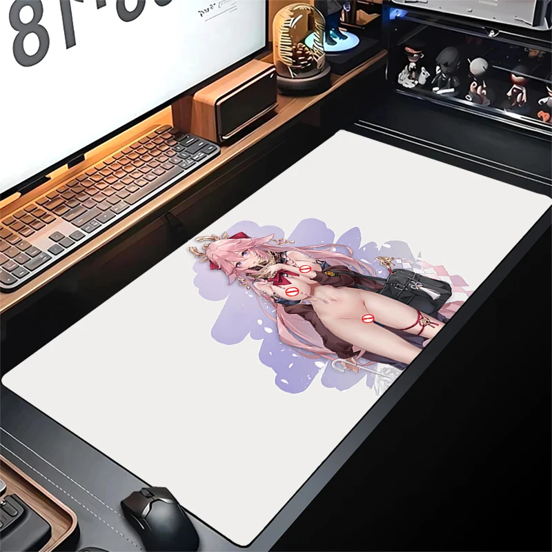 

Nude Yae Miko Mouse Pad Gamer Hentai Anime Girl Mousepad Sexy Nsfw Genshin Impact Mouse Mat Big Boobs Desk Mat Otaku Table Mats