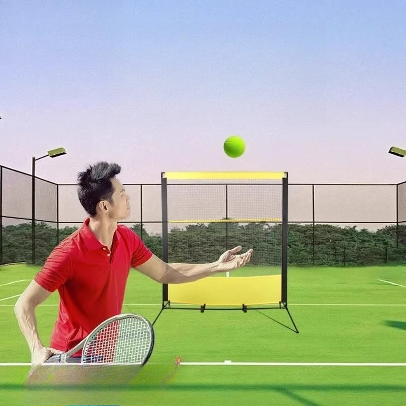 Tennis Rebound Net Trainer Single Player Serve Practice Training Wall Board