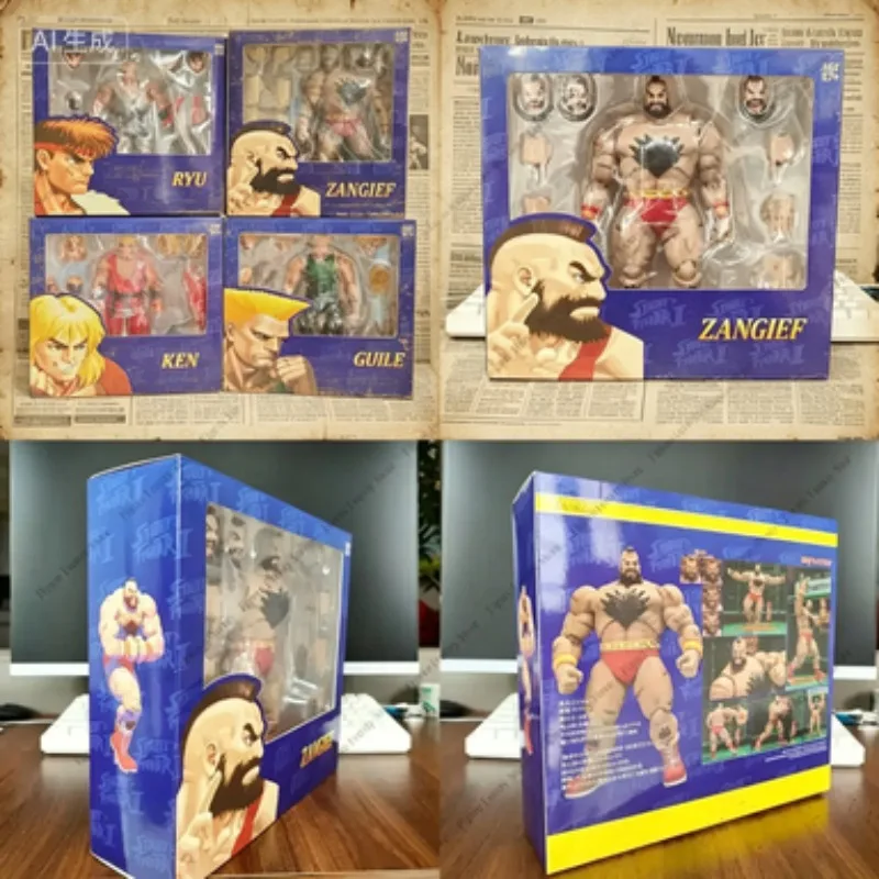 

Special Offer Street Fighter Action Storm Zangief Figure Collectible The Final Challengers Poseable Robot Style Action Figure