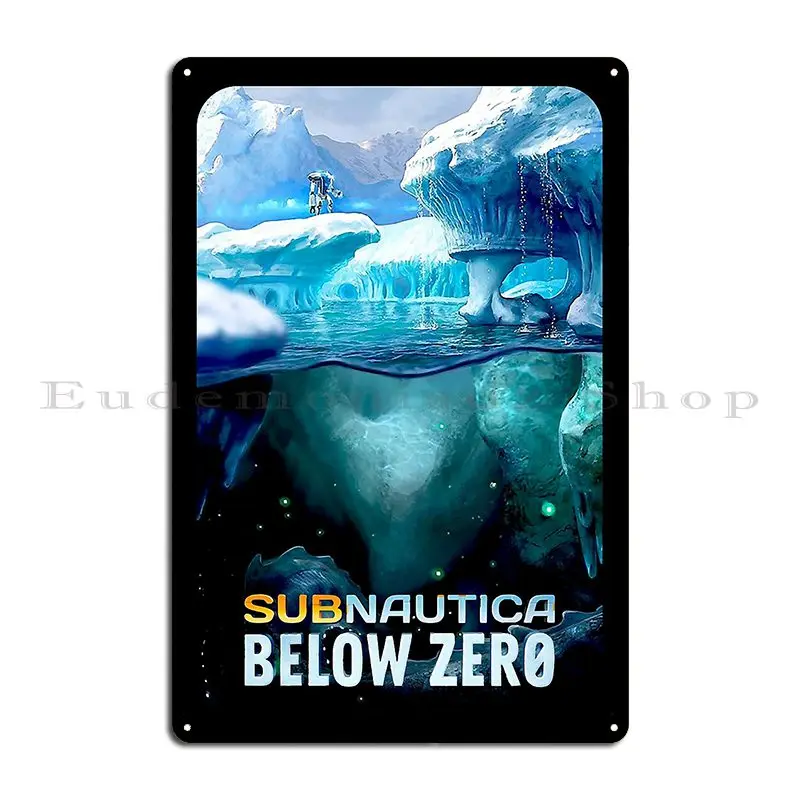 Retro Subnautica Below Zero Limited Series 19double Sided Pengling Metal Plaque Poster Club Bar Wall Decor Tin Sign Poster