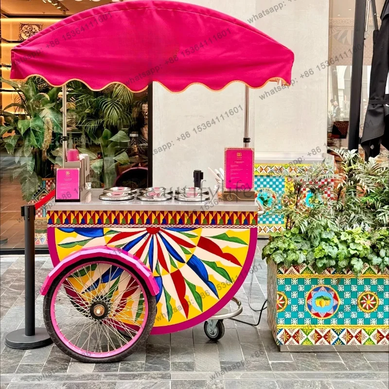Display car Movable ice cream truck Shopping mall store drainage float Commercial activities Meichen decorative car