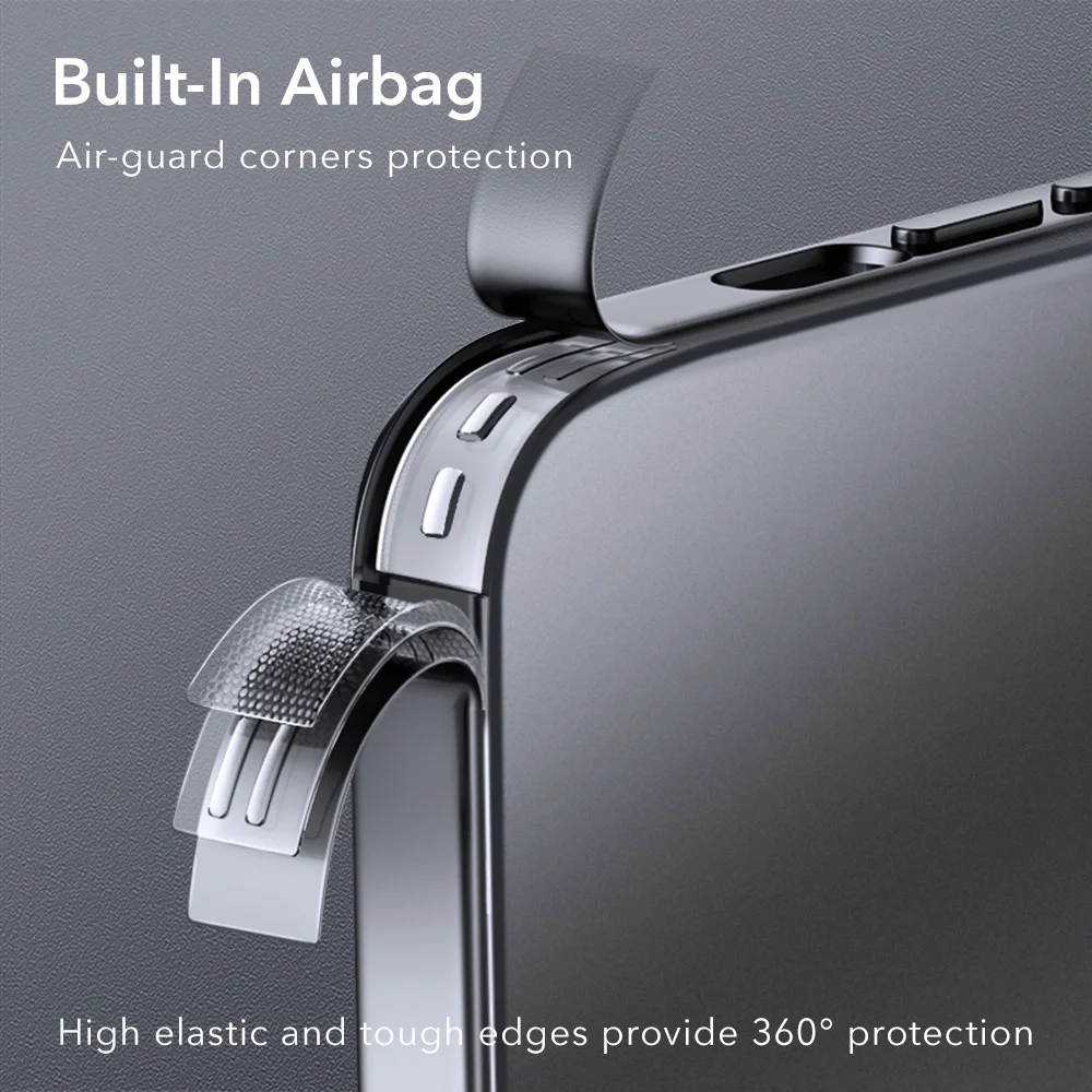 ESR Case For iPhone 14 Pro Max Tempered Glass Case for iPhone 14 Pro Full Lens Protection Cover For iPhone 14 Plus Transparent