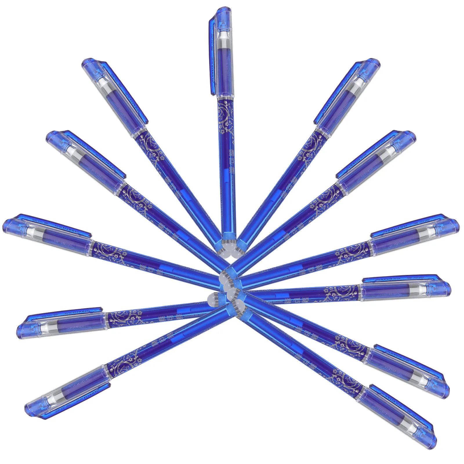 

12Pcs 0.5mm Erasable Pens Blue Ink Fine Point Writing Pen Set for Students Office Note Taking Scrapbooking Bulk