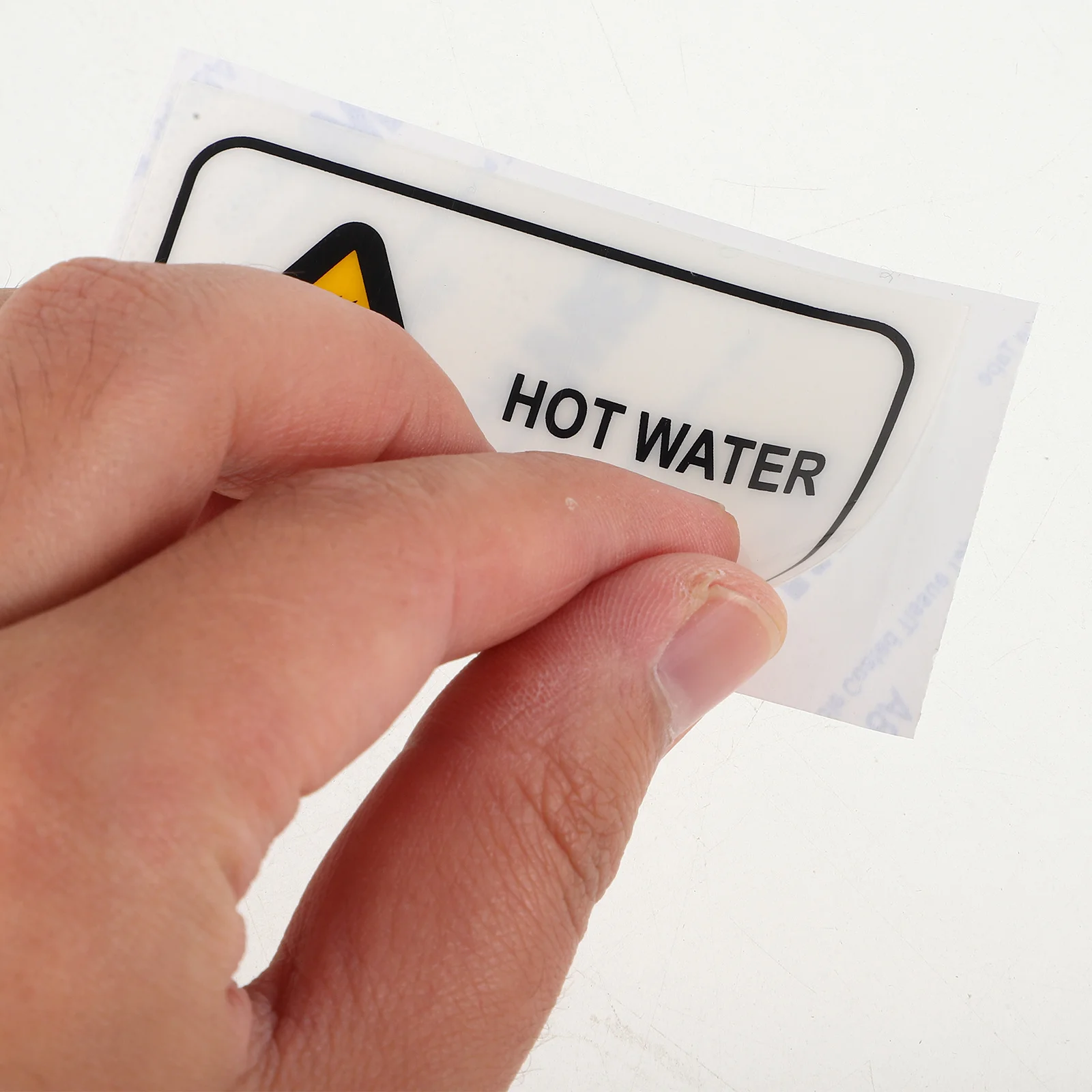 Hot Water Prompt Label Safety Reflective Warning Stickers Caution Labels