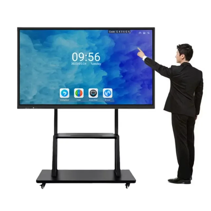 

Interactive flat panel display touch screen panel smart board interactive whiteboard for education