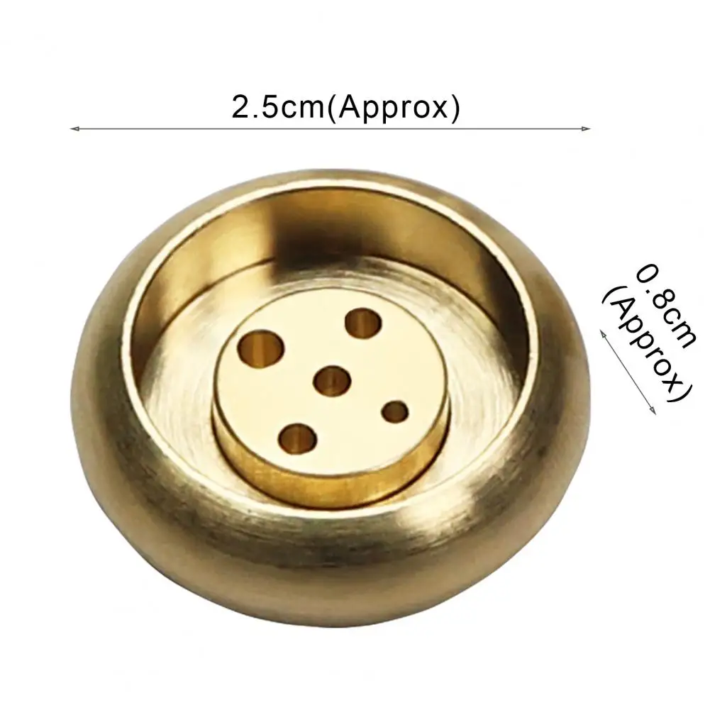 Incense Support Plate 2.5cm Diameter Wear-resistant Compact Brass 5 Holes Incense Burner Incense Burner Anti-oxidation