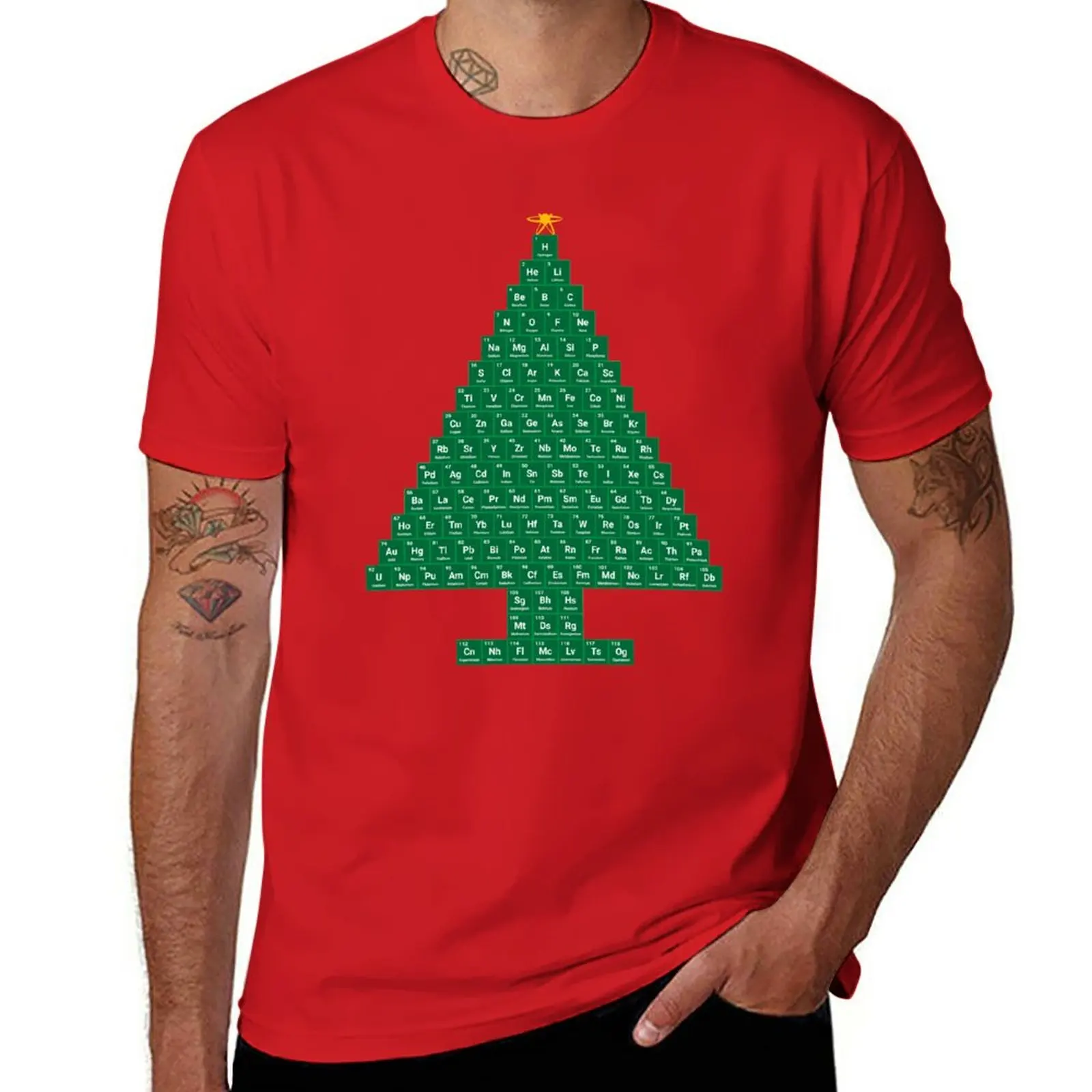 Oh Chemistree - Periodic Table Christmas Tree T-Shirt cute tops Oversized t-shirt T-shirt for a boy plain t shirts men