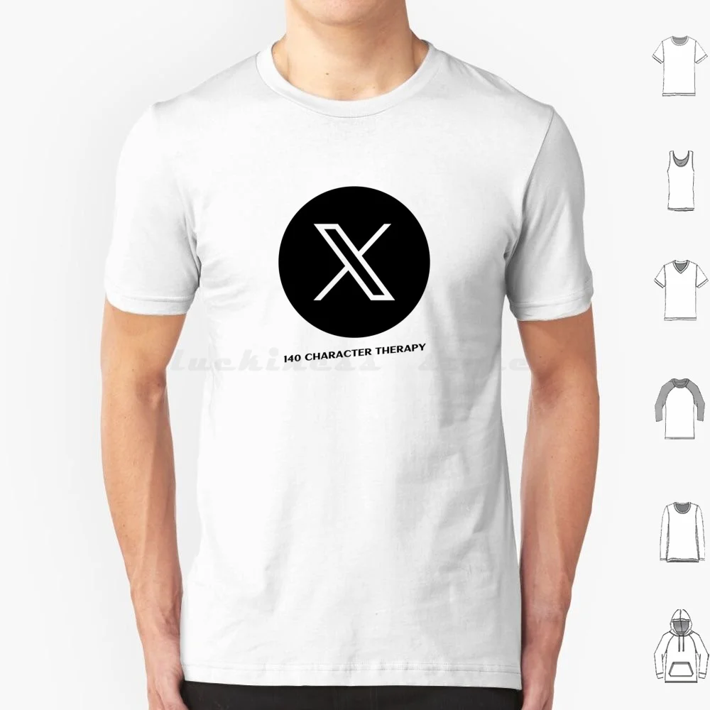 

140 персонажей, терапия-Соcial Media Influencer, тенденции социальных сетей, забавная футболка для социальных сетей, 6xl, хлопковая крутая футболка, забавная