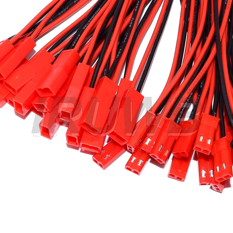 40pcs 2 Pin Connectors Terminals Male&Female Connector JST Plug Cable DIY