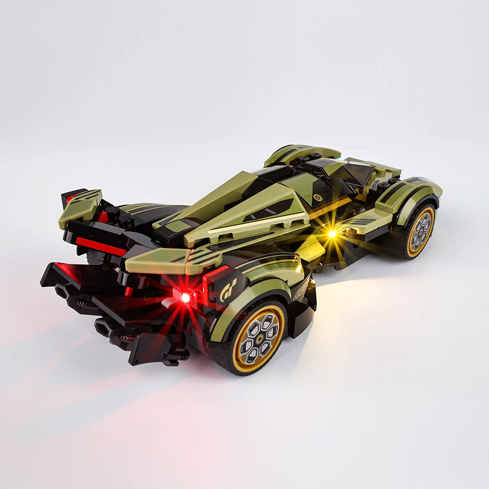 LED Light Kit For 76923 V12 Vision GT Race Car Building Lighting Set Not Included Bricks