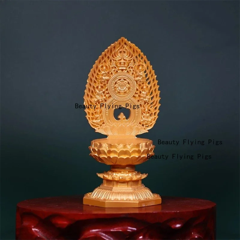 1pc Ivory Fruit Powder Buddha Statue Lotus Base Guanyin Base Bodhisattva Vase Home Decoration Ivory Fruit Handicrafts