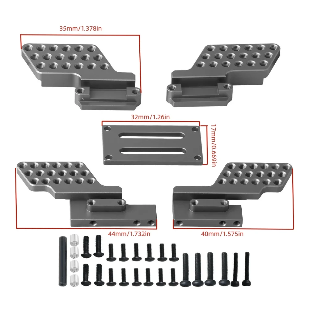 RC Aluminum Alloy Shock Absorber Towers Mount Ddjustable For 1/18 TRX4M Bronco Defender Upgrade Parts