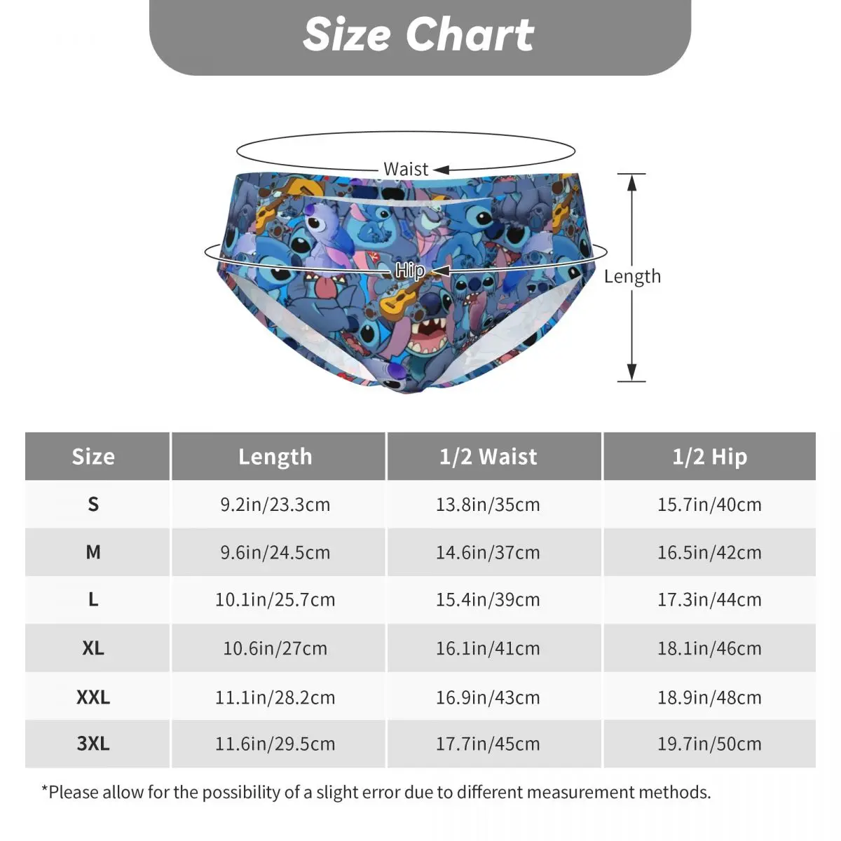 Custom Men\'s Stitch Guitar Men Panties Breathable Briefs Underwear