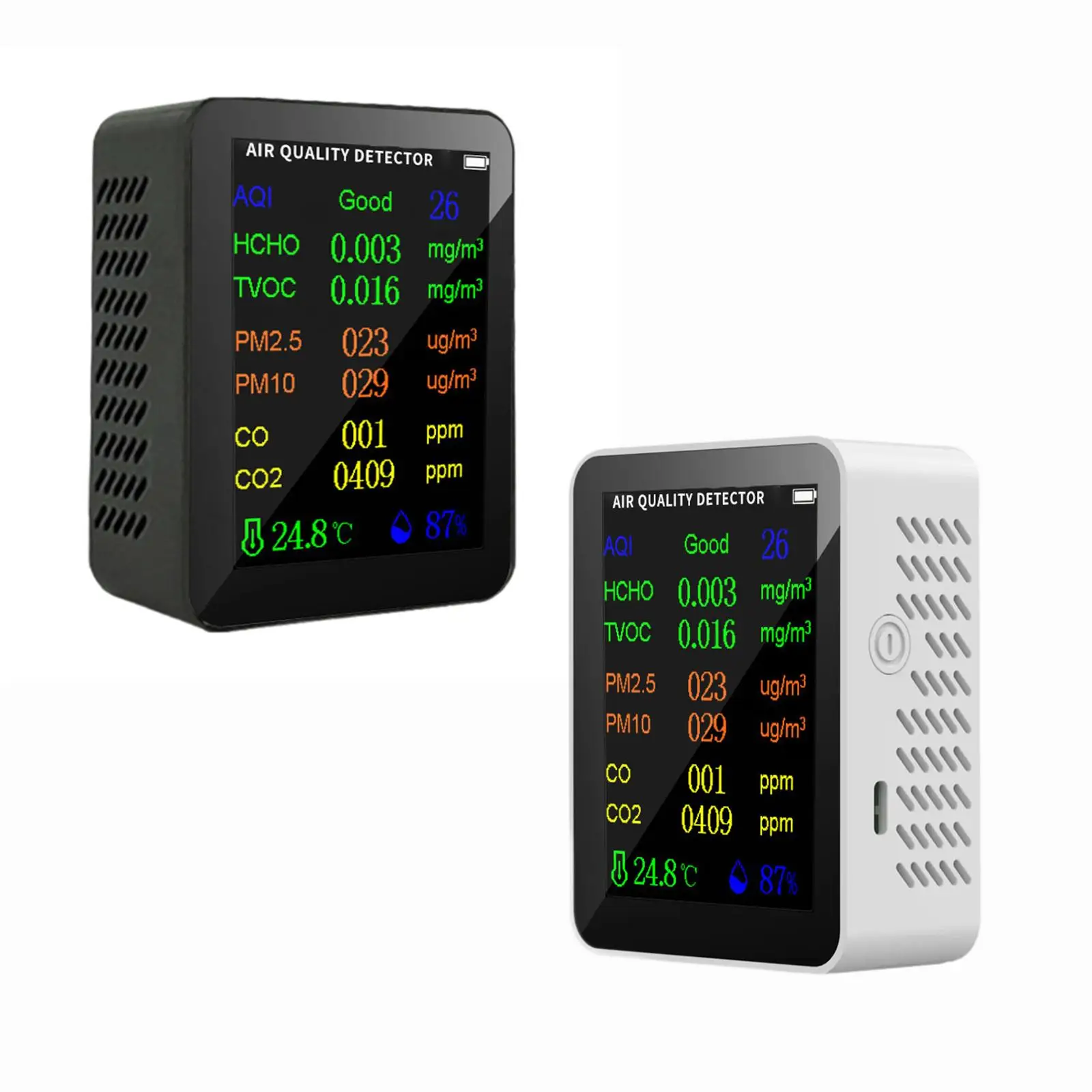 

Air Quality Tester Digital Display CO2 Detection Device for Indoor Travel RV