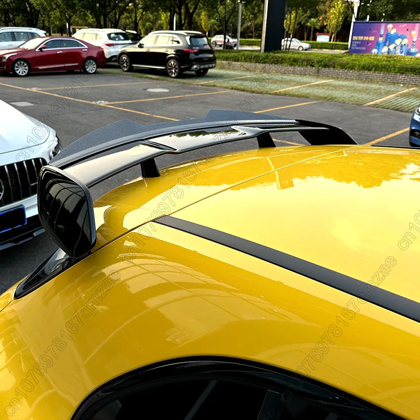 لمرسيدس بنز A الفئة W177 A35 A45 AMG هاتشباك 2018-2023 ABS البلاستيك اللامع أسود اللون الخلفي سبويلر الجناح الجسم أطقم #3