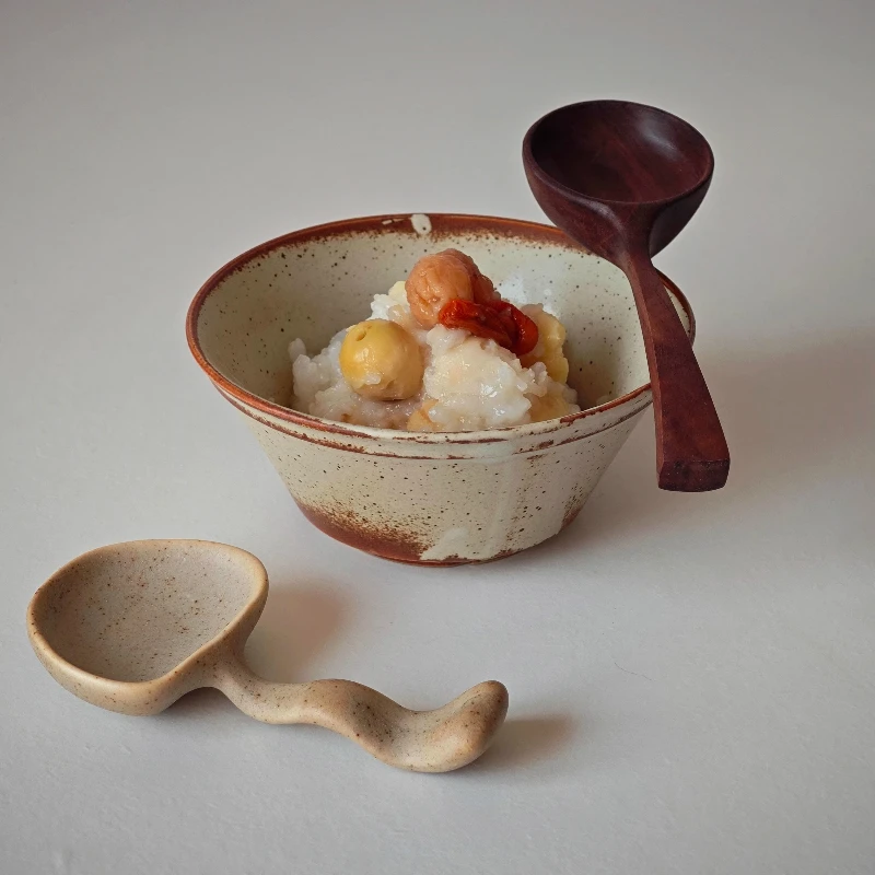 

Japanese Wabisabi Mountain Pigeon Color Glaze Handmade Brush Mark Powder Lead Craft Dessert Bowl