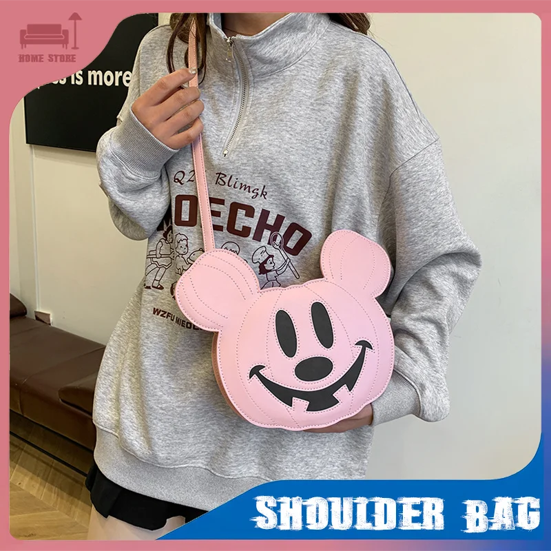 

Halloween Crossbody Bag Pumpkin Devil Backpack Mickey Mouse Shoulder Bags for Women Funny Candy Treat Bag Cell Phone Purse Gifts