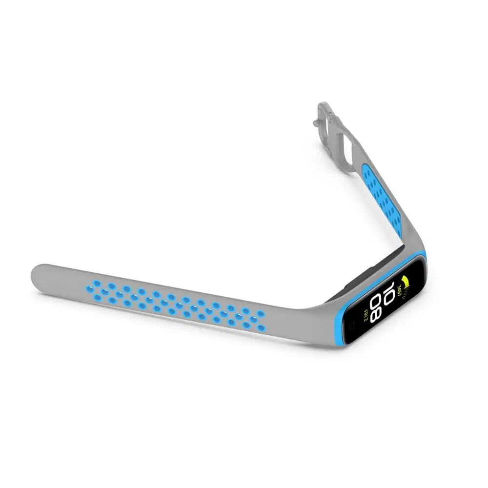 Sport Watchband Double Color Strap Bracelet Replacement Silicone For  Galaxy Fit 2 SM-R220