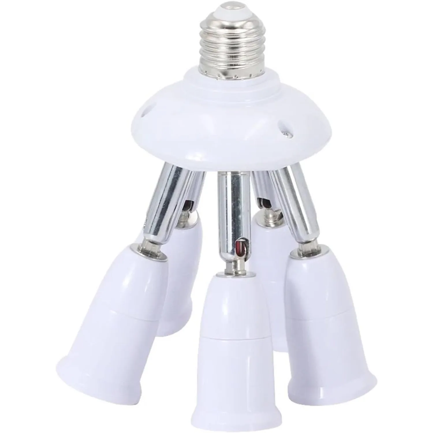 JOYINLED E27 Light Socket Splitter Adapter Standard Base LED Bulb Converter 180 Degree Adjustable Bulbs Socket Holder