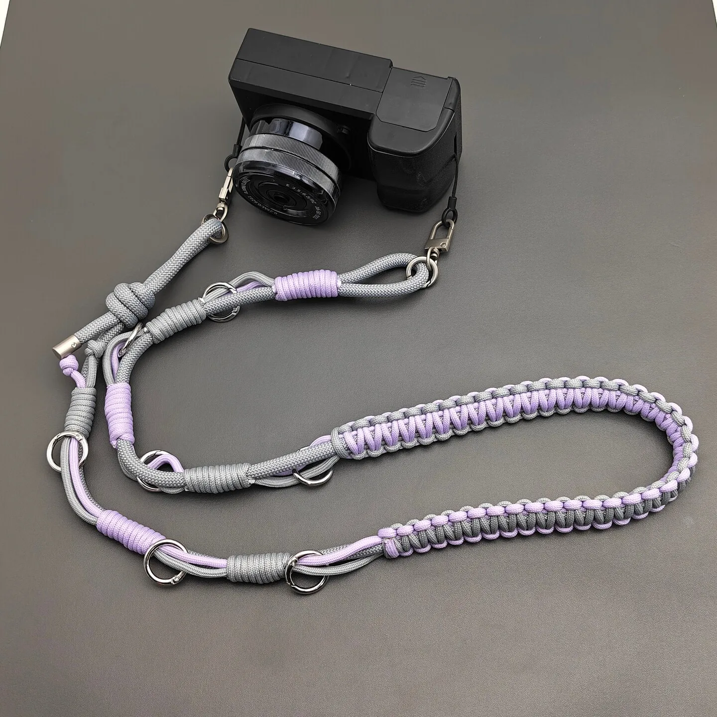 Hand-braided Adjustable Repalcement Bag Strap Multi-purpose Anti-lost Camera Phone Lanyard Crossbody Shoulder Strap Accessories