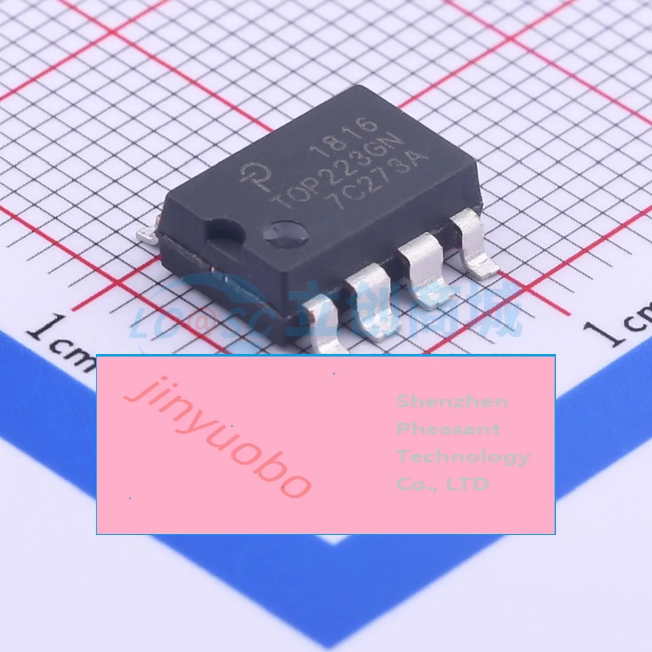 10PCS TOP223GN Boost, Buck, Flyback, Forward 100KHz 25W 85V(AC) 5.7V 265V(AC) isolation Yes Overtemperature 67% 700V 8-SMD