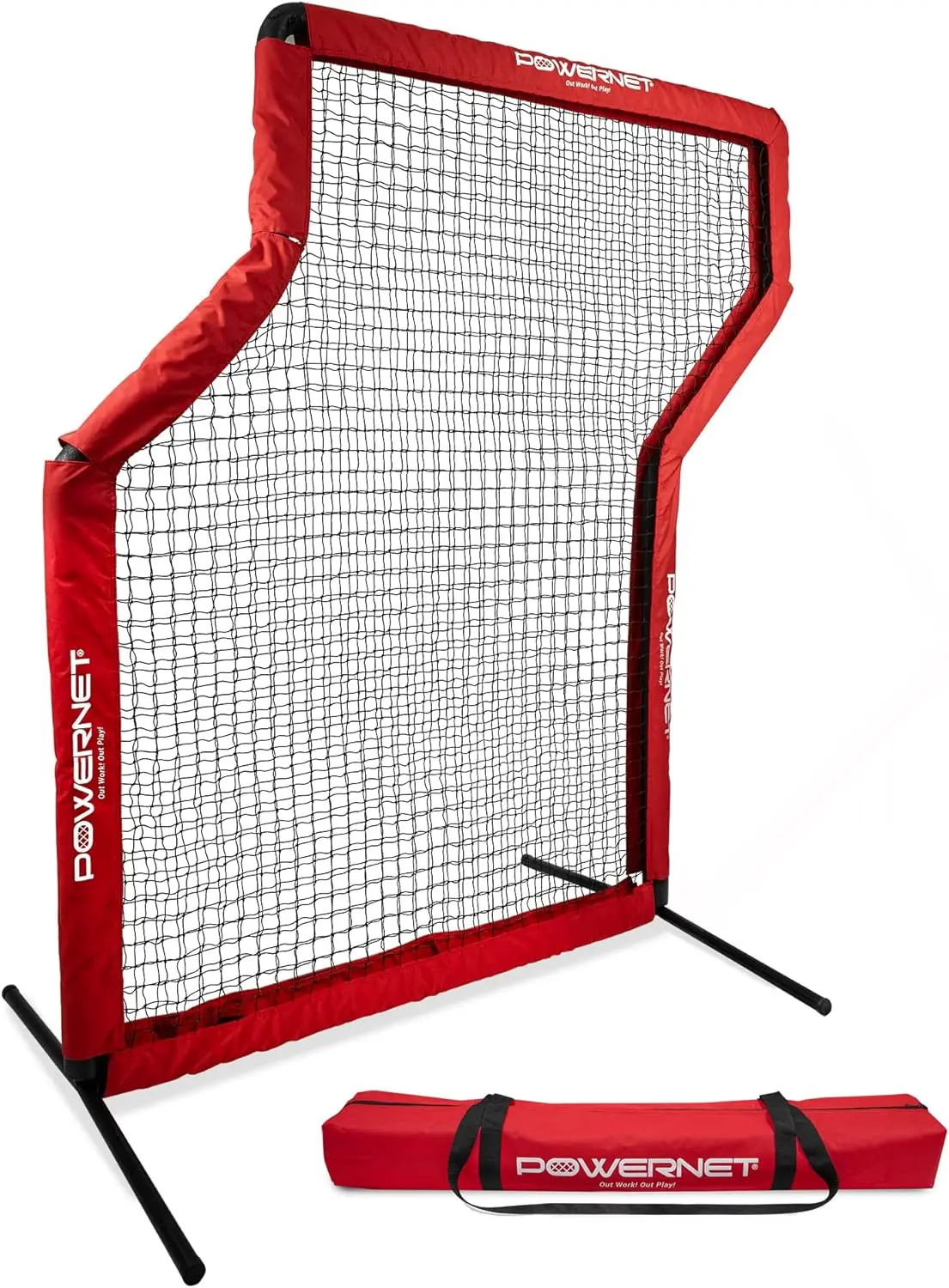 

German Marquez Pitching Protection Z-Screen, Baseball Softball, Sturdy and Portable, Perfect for Coaches, Withstands Hard Shots