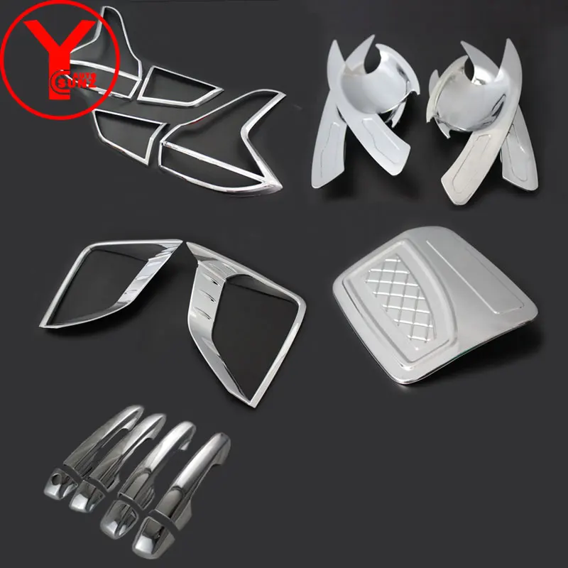 

chrome body kits car tail lights tank cover for mitsubishi xpander 2017 2018 ABS parts accessories for mitsubishi xpander YCSUNZ