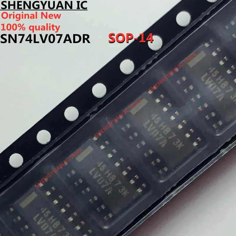 10PCS SN74LV07ADR LV07A SN74LV07A 74LV07A HEX BUFFERS/DRIVERS WITH OPEN-DRAIN OUTPUTS 100% New imported original 100% quality