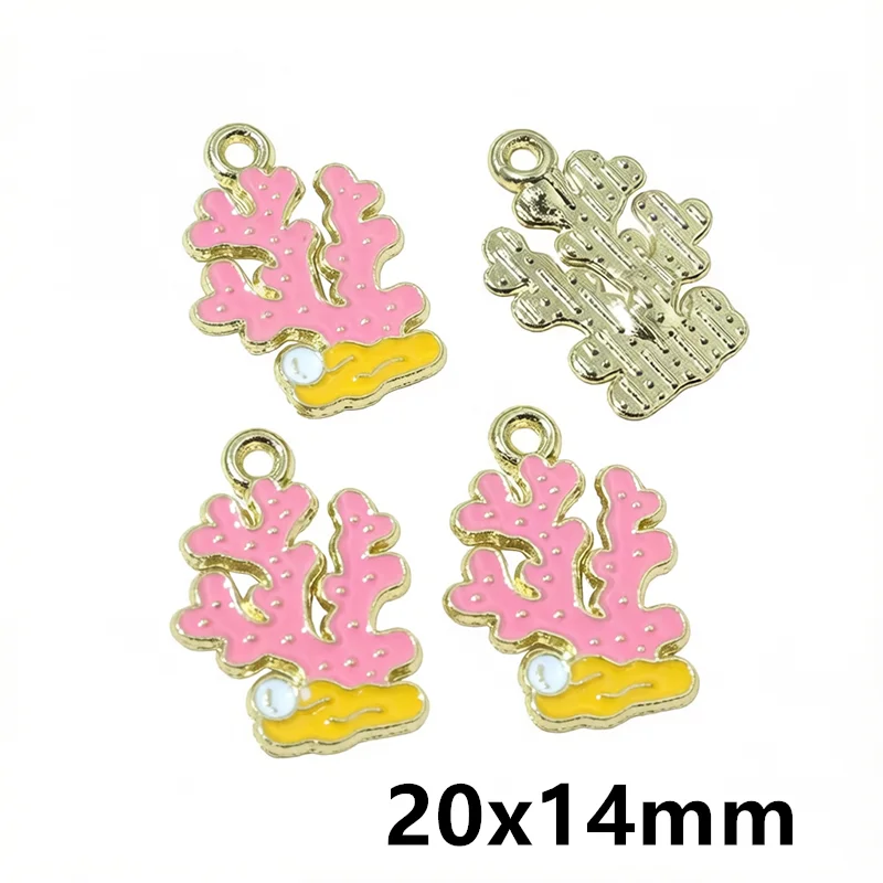 10Pcs Enamel Nautical Beach Ocean Charms Pendant Ship Sun Shell Summber Elements DIY Jewelry Making Findings Earrings Necklace‌ view 3