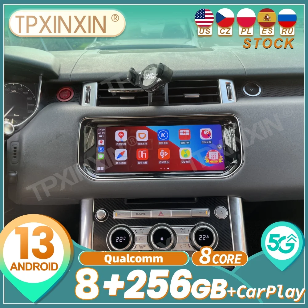 كوالكوم لاند روفر رينج روفر سبورت 2014 ~ 2017 أندرويد كاربلاي راديو السيارة السيارات مشغل وسائط متعددة نظام تحديد المواقع نافي رئيس وحدة #1