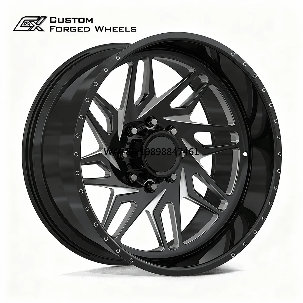 

Моноблочные диски 22x12 24x12 26x14 8x180, вогнутые, многоспицевые, глянцевые черные, с фрезеровкой, полностью на заказ для GMC Sierra 2500