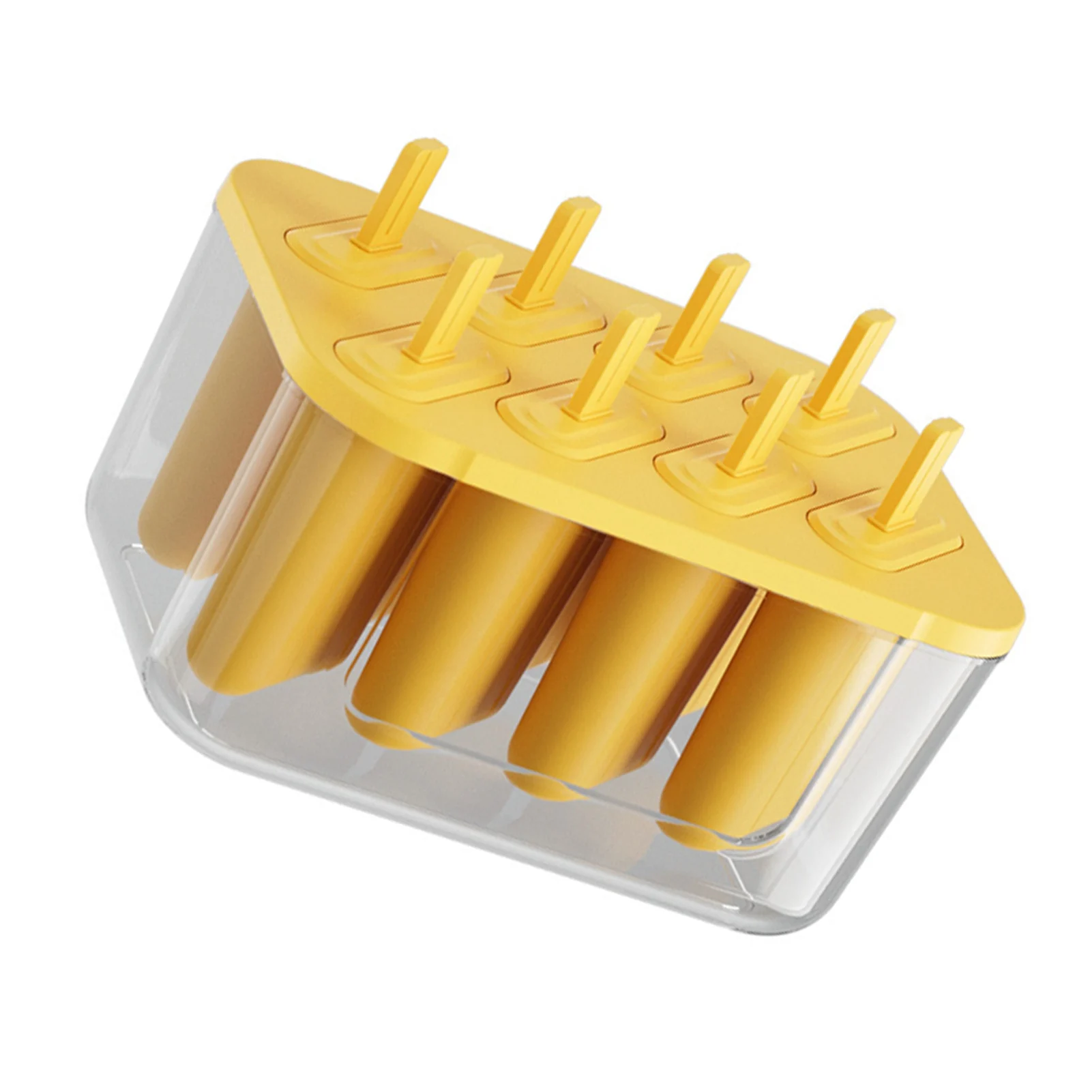 Ice Cream Molds Flexible Silicone 8 Piece Ice Pop Mold Reusable Easy Release DIY Freezer Pop Maker for Kids Homemade