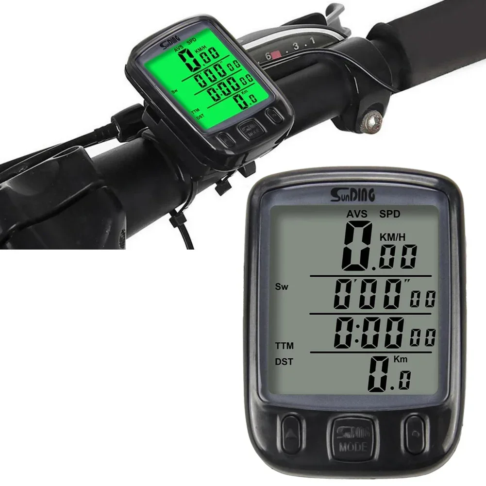 563A Bicycle Computer Wire Control Speedometer Cycle Digital Odometer With LCD Waterproof Display Screen Bike Accessories