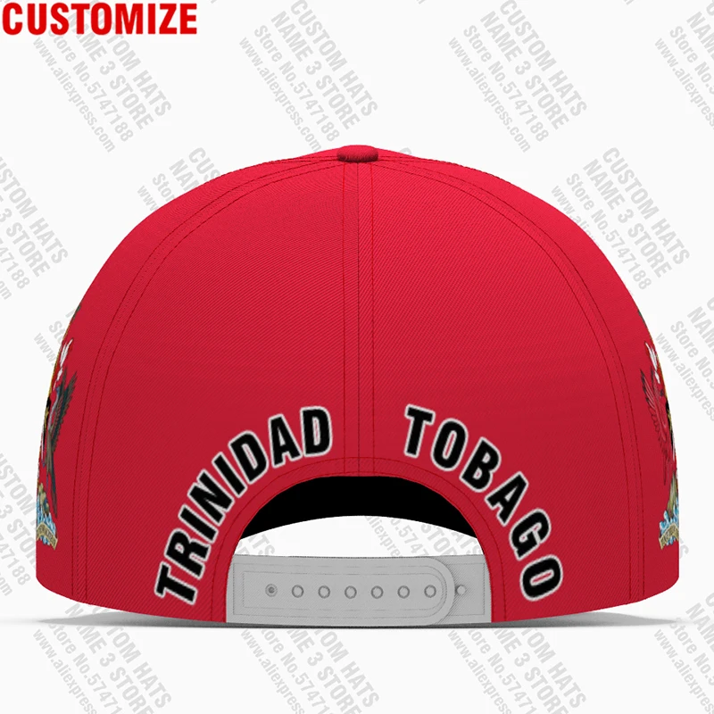 Trinidad And Tobago Baseball Cap Free 3d Custom Made Name Number Team Logo Tt Hat Tto Country Travel Nation Island Flag Headgear