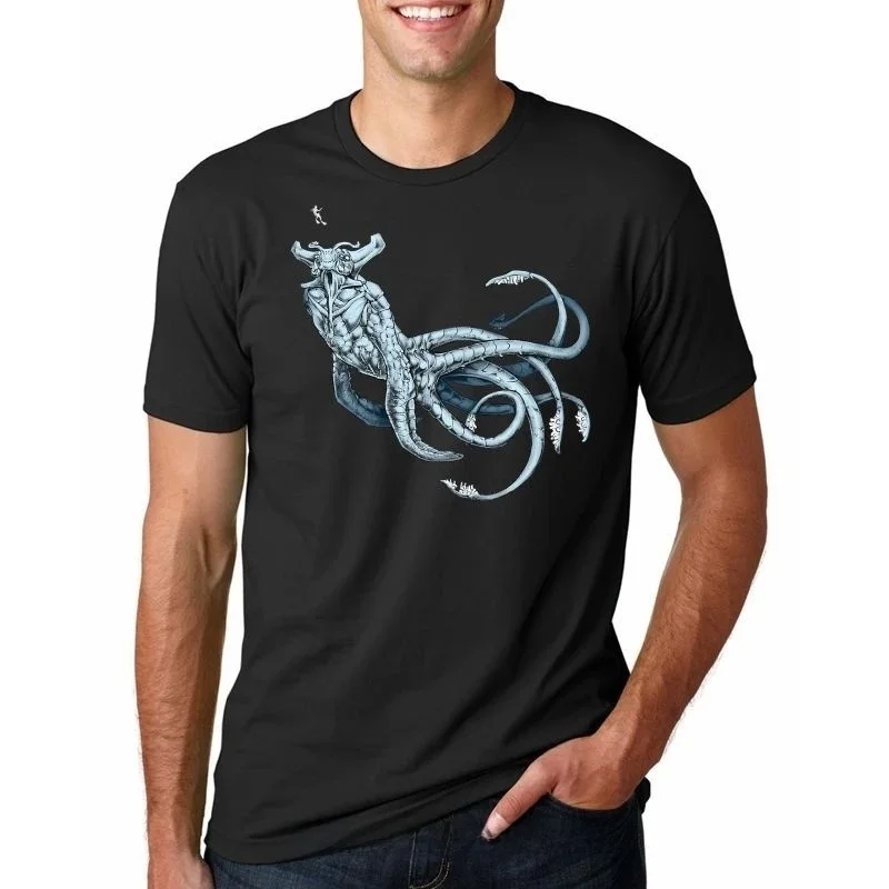 Funny Sub Graphic T-Shirt for Men Custom Design Hand-Painted T-Shirt Personalized Clothing DIY Fashion Menswear
