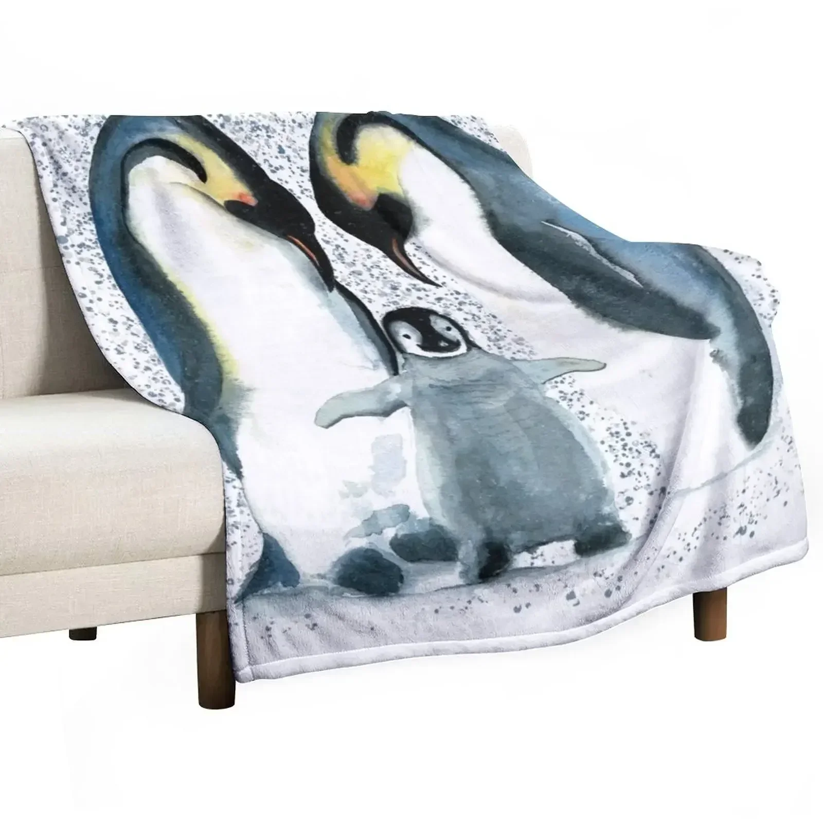 

Penguins Throw Blanket Blankets For Bed Vintage Blankets