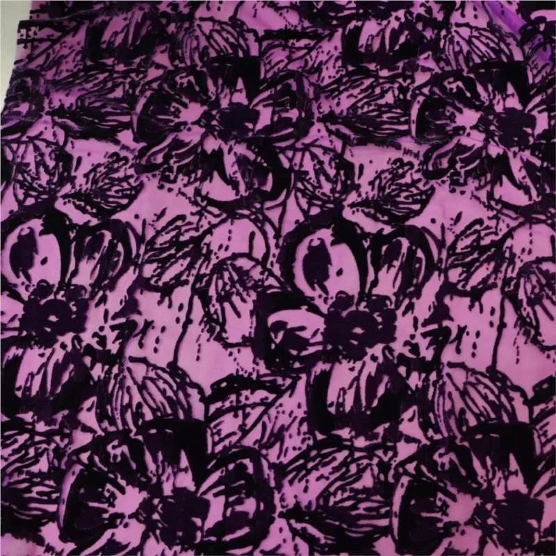 

Woven brocade viscose printed mottled and burned velvet fabric sleeping dress cheongsam