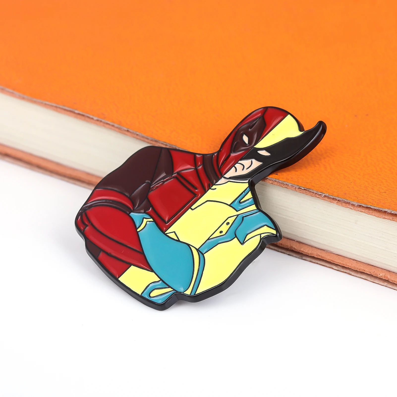 Movie Dead Hero Enamel Pin Brooch Best Friends Split Matching Figure Badge Brooches for Women Men Cosplay Jewelry Accessories