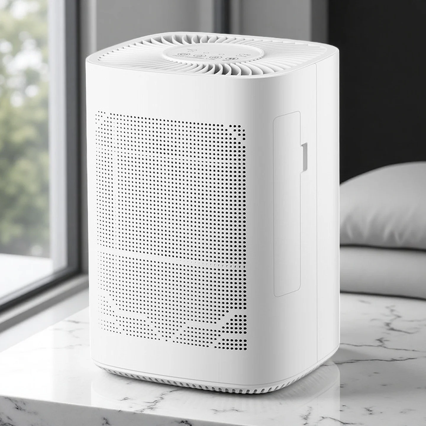 Compact Household Dehumidifier Smart Touch LED Silent Air Dryer for Living Room Bedroom Office Indoor