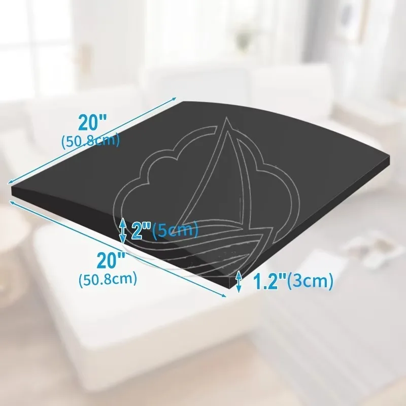 High-Density Foam Sofa Seat Cushion Support Pad Furniture Indent Dimple Repair 50x50cm